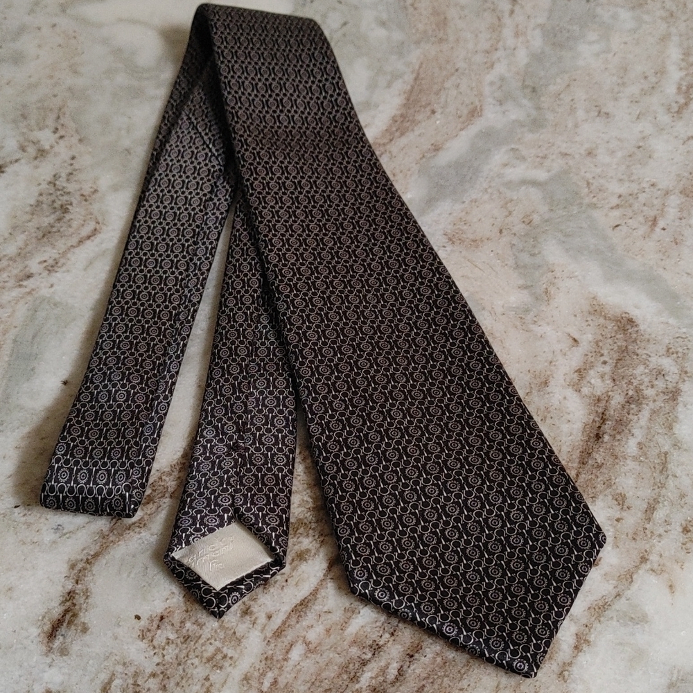Franck Namani Silk Tie Horsebit Design